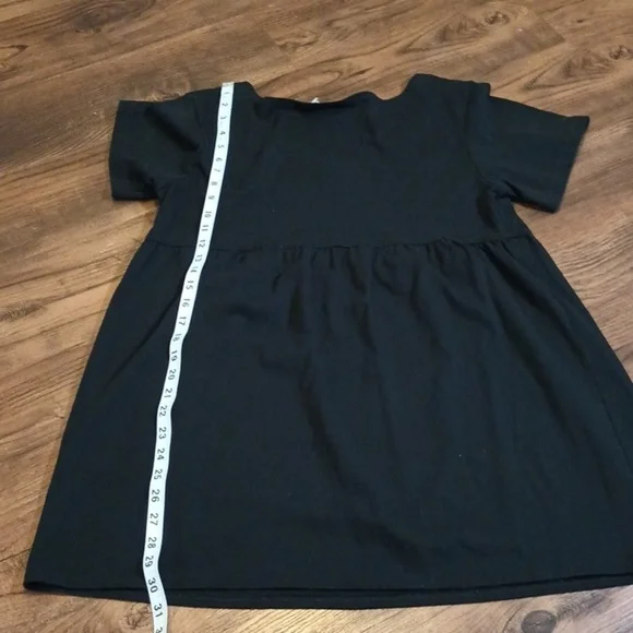 La Blanca Beachwear Mini Black Anchor Coastal Baby Doll Dress A26 - Picture 5 of 6